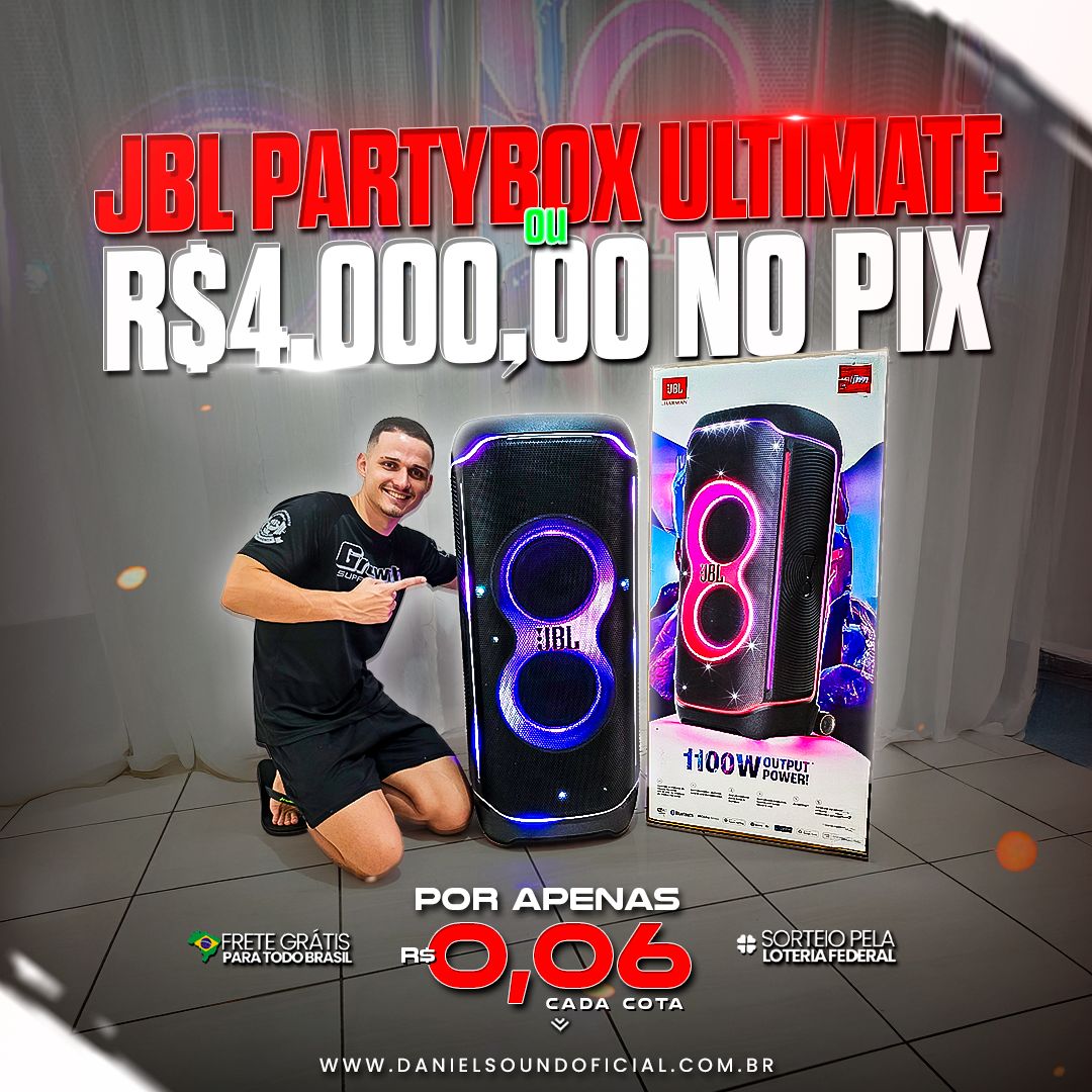 JBL PARTYBOX ULTIMATE ou R$ 4.000,00 no PIX! 🔊🔥